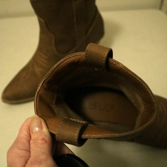 Rachel Zoe Heeled Cowboy Booties - Brown Point tip - Picture 4 of 6